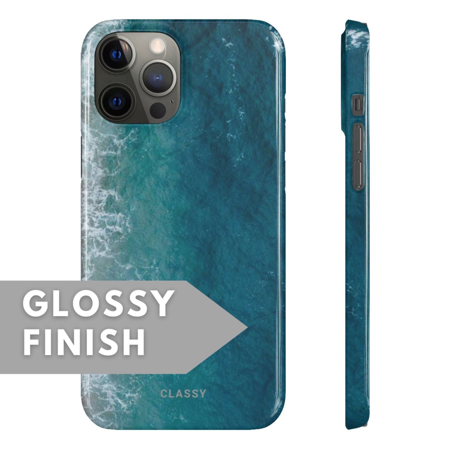 Ombre Ocean Snap Case - Classy Cases - Phone Case - iPhone 12 Pro Max - Glossy -