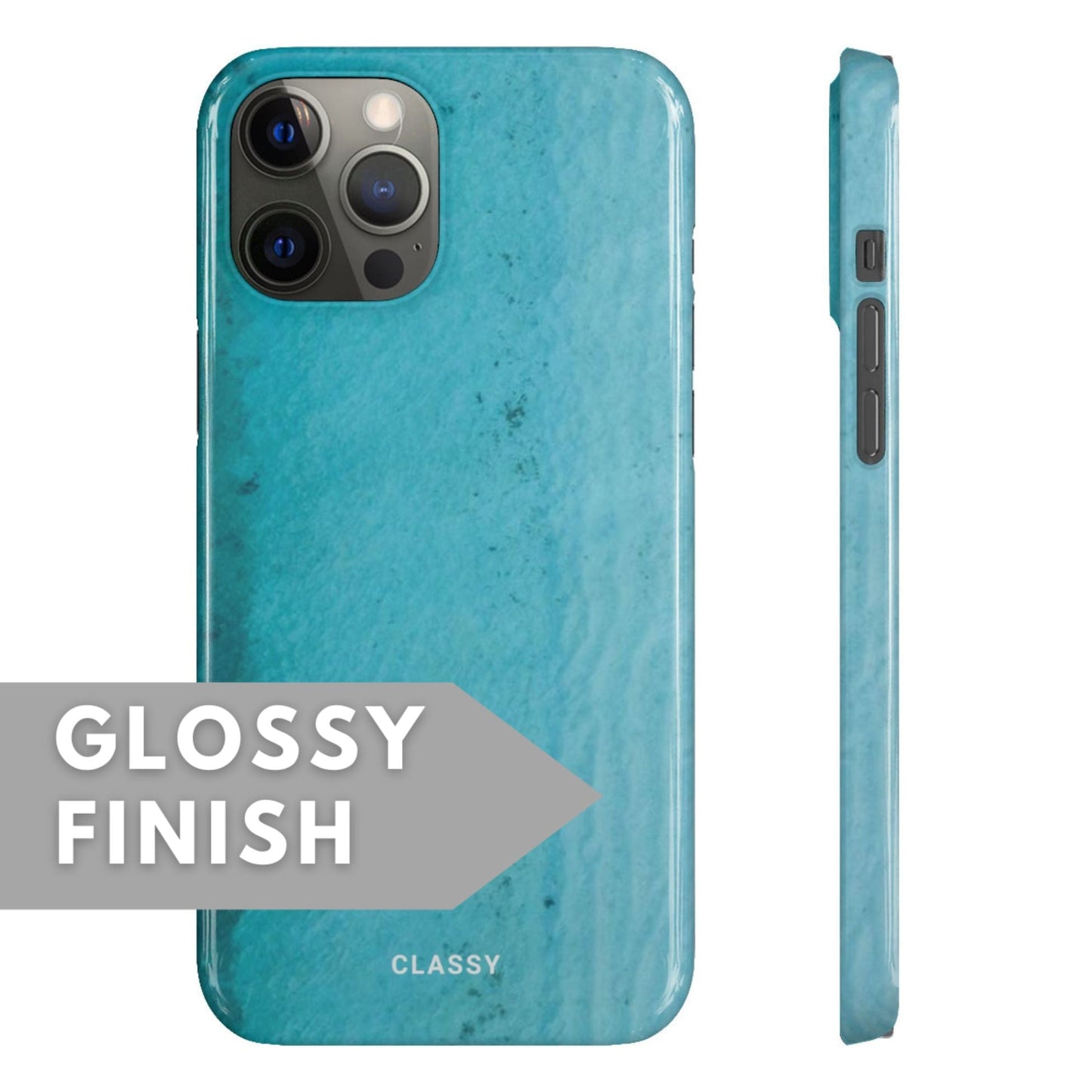 Ombre Ocean Snap Case - Classy Cases - Phone Case - iPhone 12 Pro Max - Glossy -