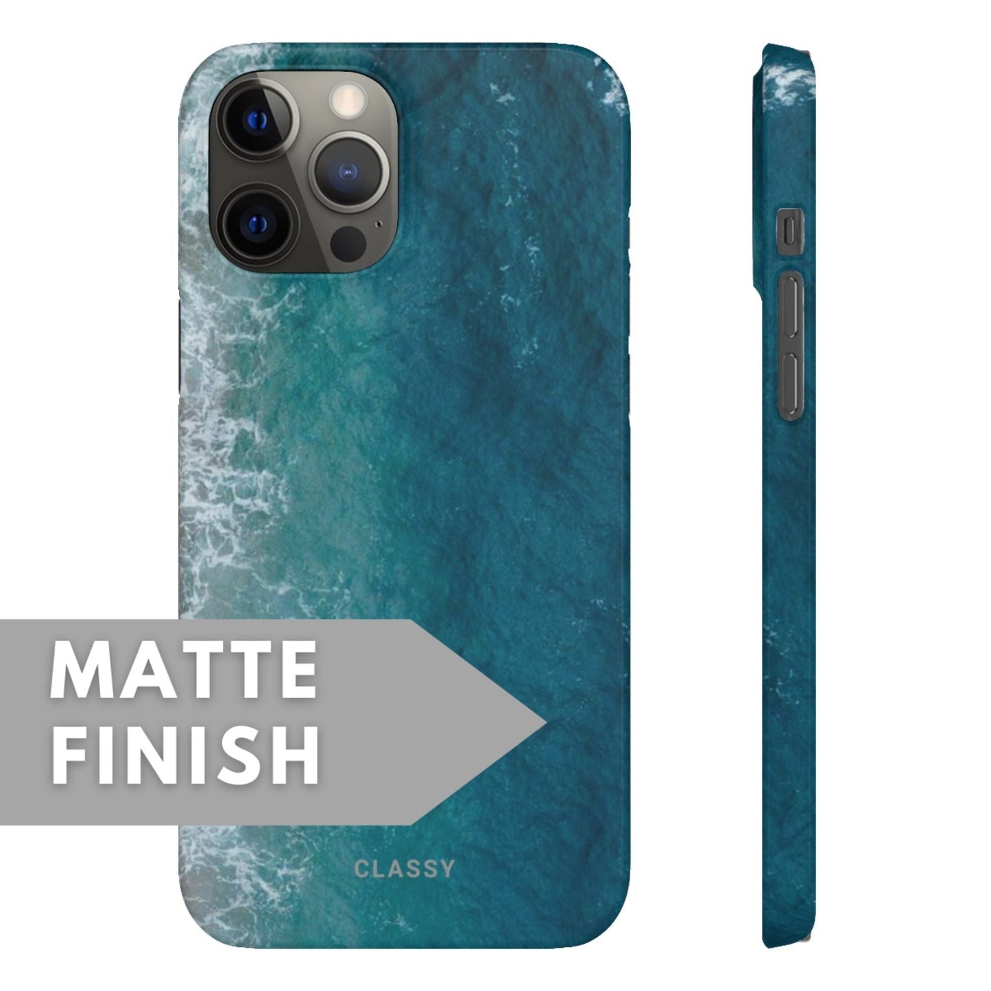 Ombre Ocean Snap Case - Classy Cases - Phone Case - iPhone 12 Pro Max - Glossy -