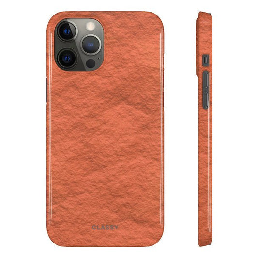 Orange Paper Snap Case - Classy Cases