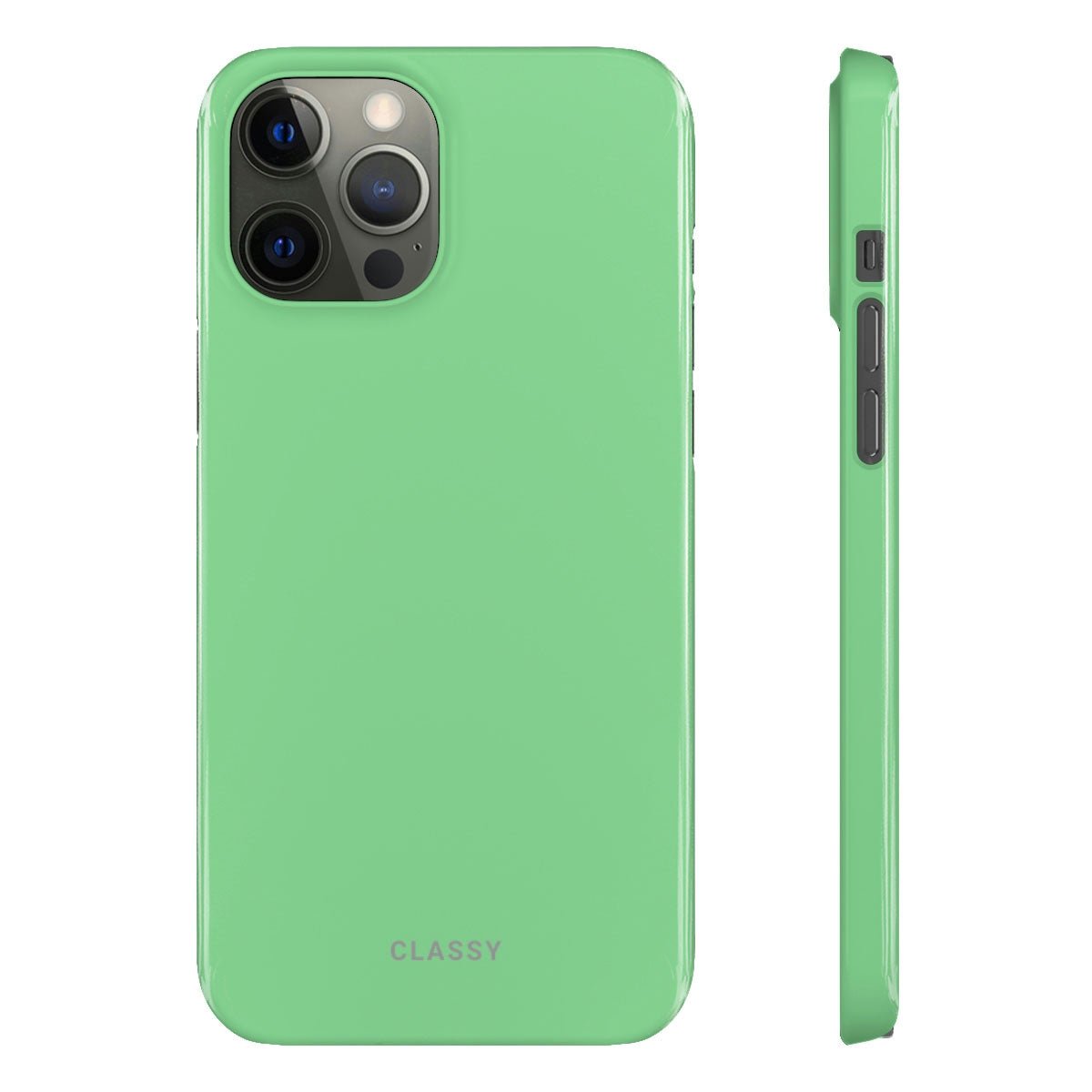 Pastel Green Snap Case - Classy Cases - Phone Case - iPhone 12 Pro Max - Glossy -