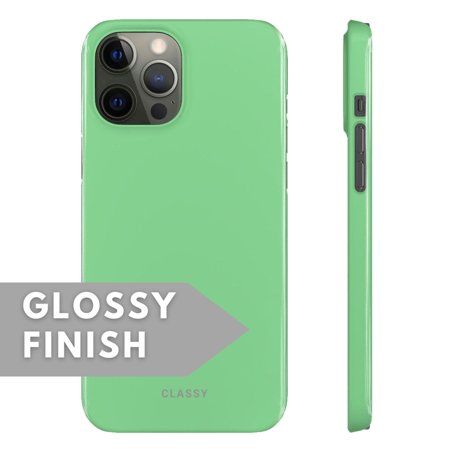Pastel Green Snap Case - Classy Cases - Phone Case - iPhone 12 Pro Max - Glossy -