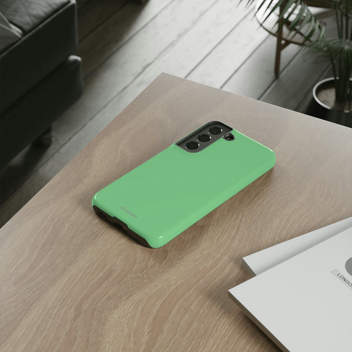 Pastel Green Tough Case - Classy Cases - Phone Case - Samsung Galaxy S22 - Glossy -