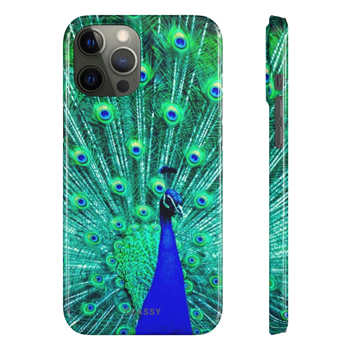Peacock Snap Case - Classy Cases - Phone Case - iPhone 14 - Glossy -
