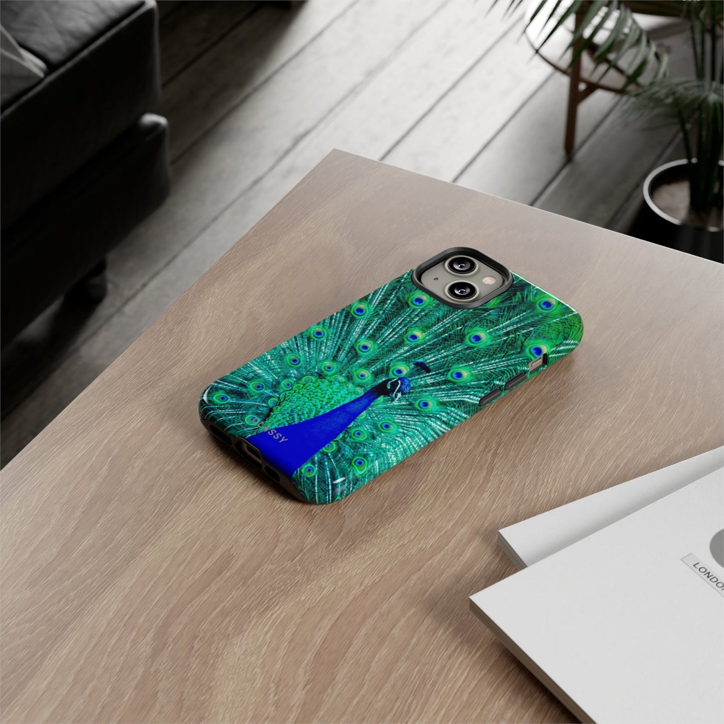 Peacock Tough Case - Classy Cases - Phone Case - iPhone 14 - Glossy -