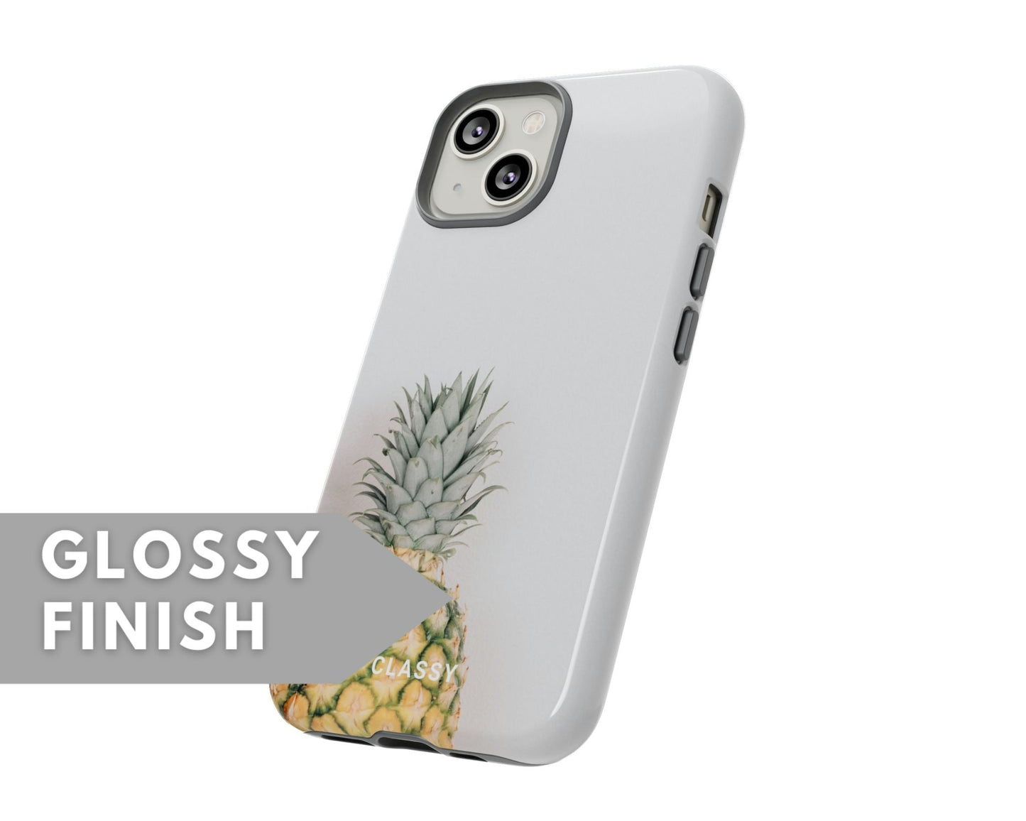 Pineapple Tough Case - Classy Cases - Phone Case - iPhone 15 - Glossy -