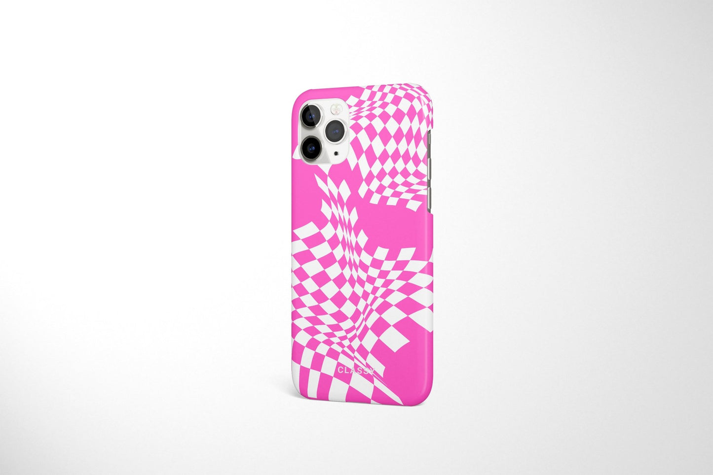 Pink and White Pattern Snap Case - Classy Cases - Phone Case - iPhone 14 - Glossy -