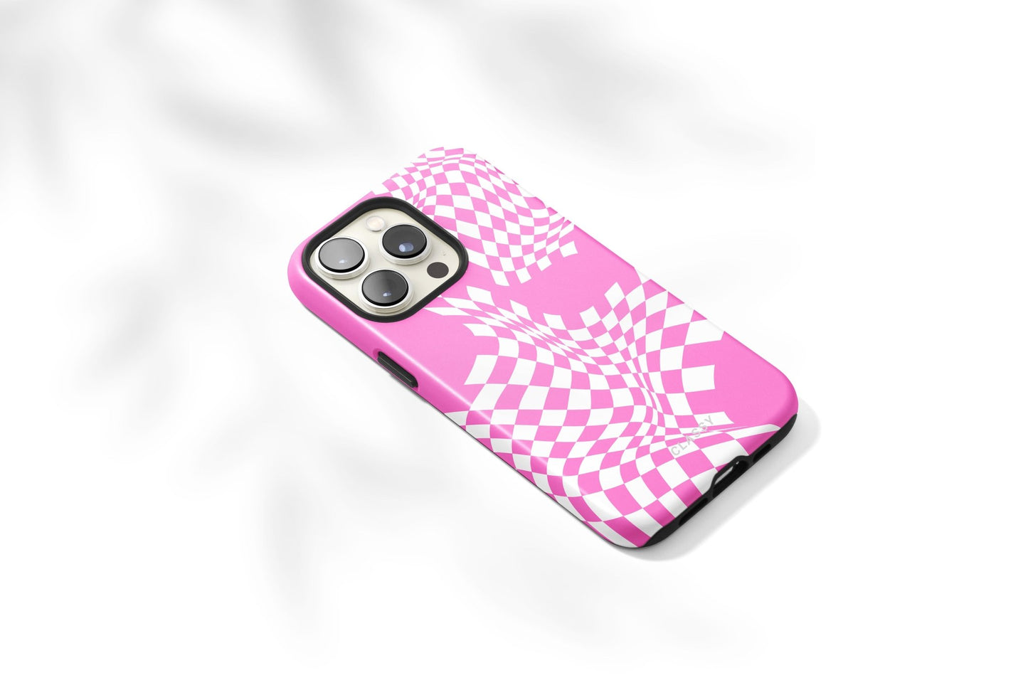 Pink and White Tough Case - Classy Cases - Phone Case - iPhone 14 - Glossy -