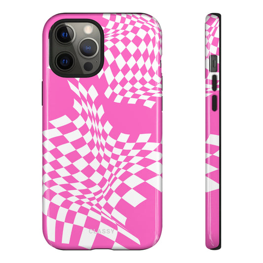 Pink and White Tough Case - Classy Cases