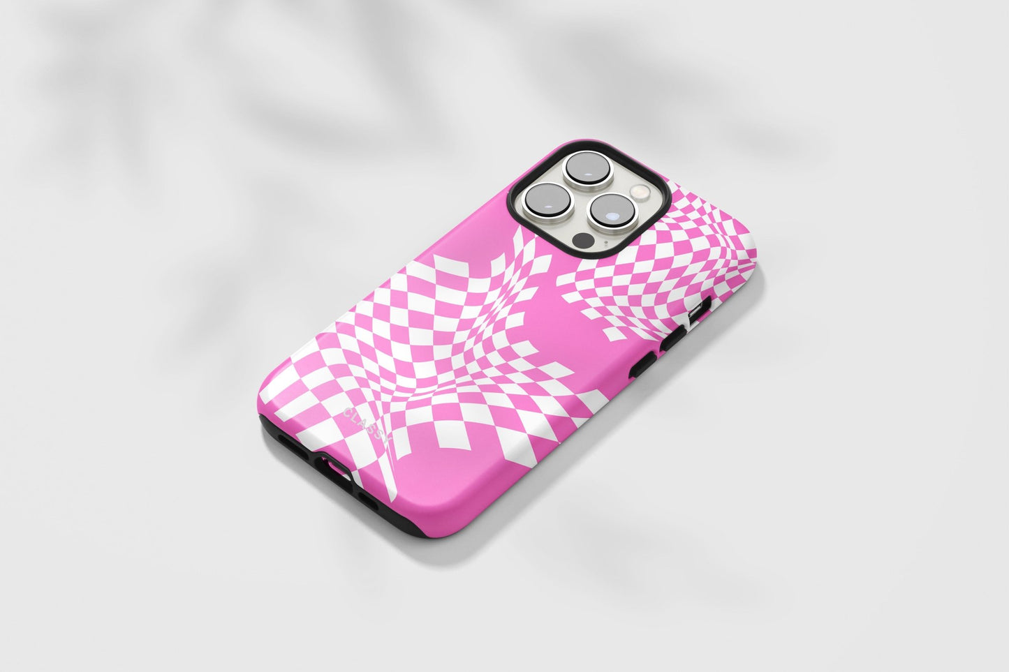 Pink and White Tough Case - Classy Cases - Phone Case - iPhone 14 - Glossy -