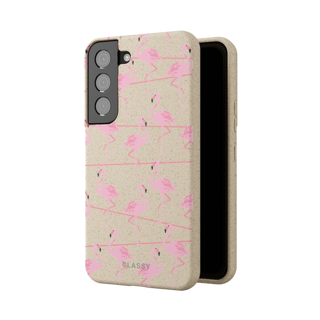 Pink Flamingo Biodegradable Case - Classy Cases