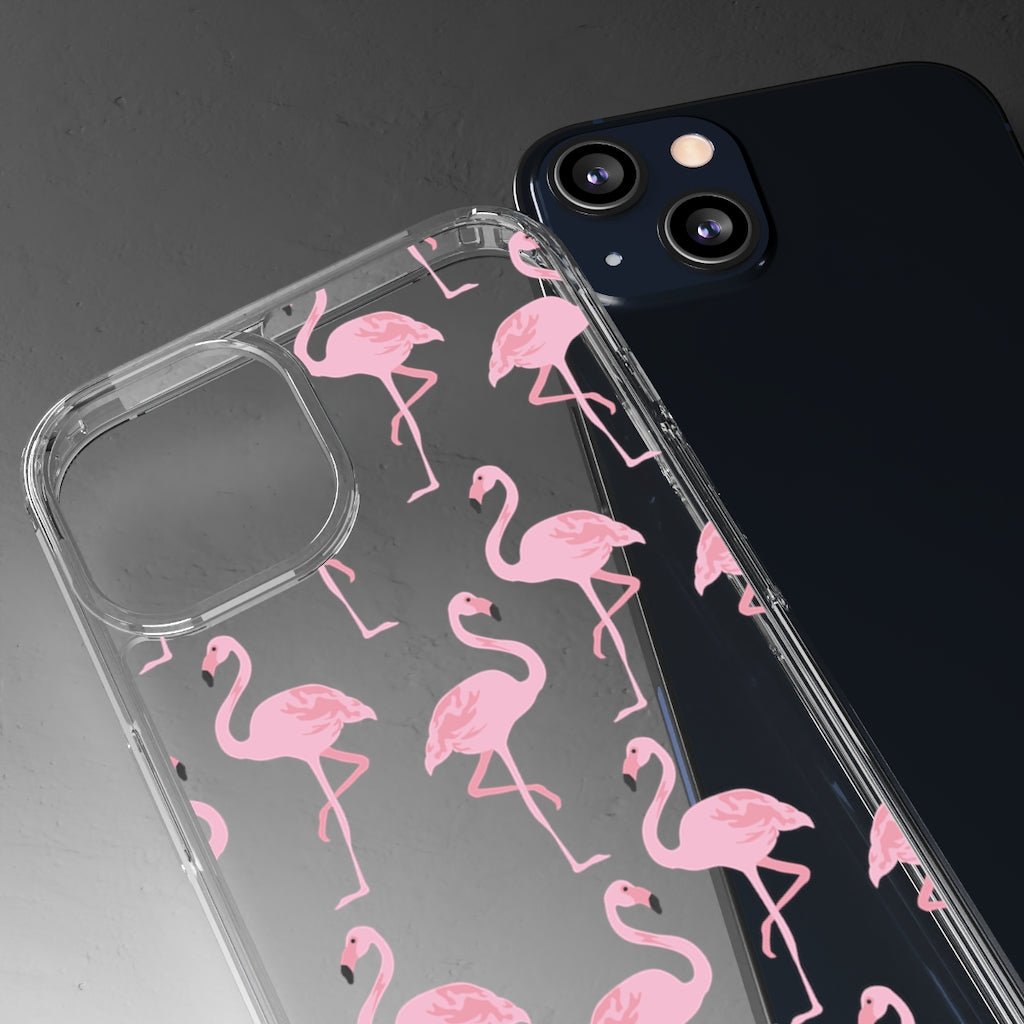 Pink Flamingo Clear Case - Classy Cases - Phone Case - iPhone 13 - With gift packaging -