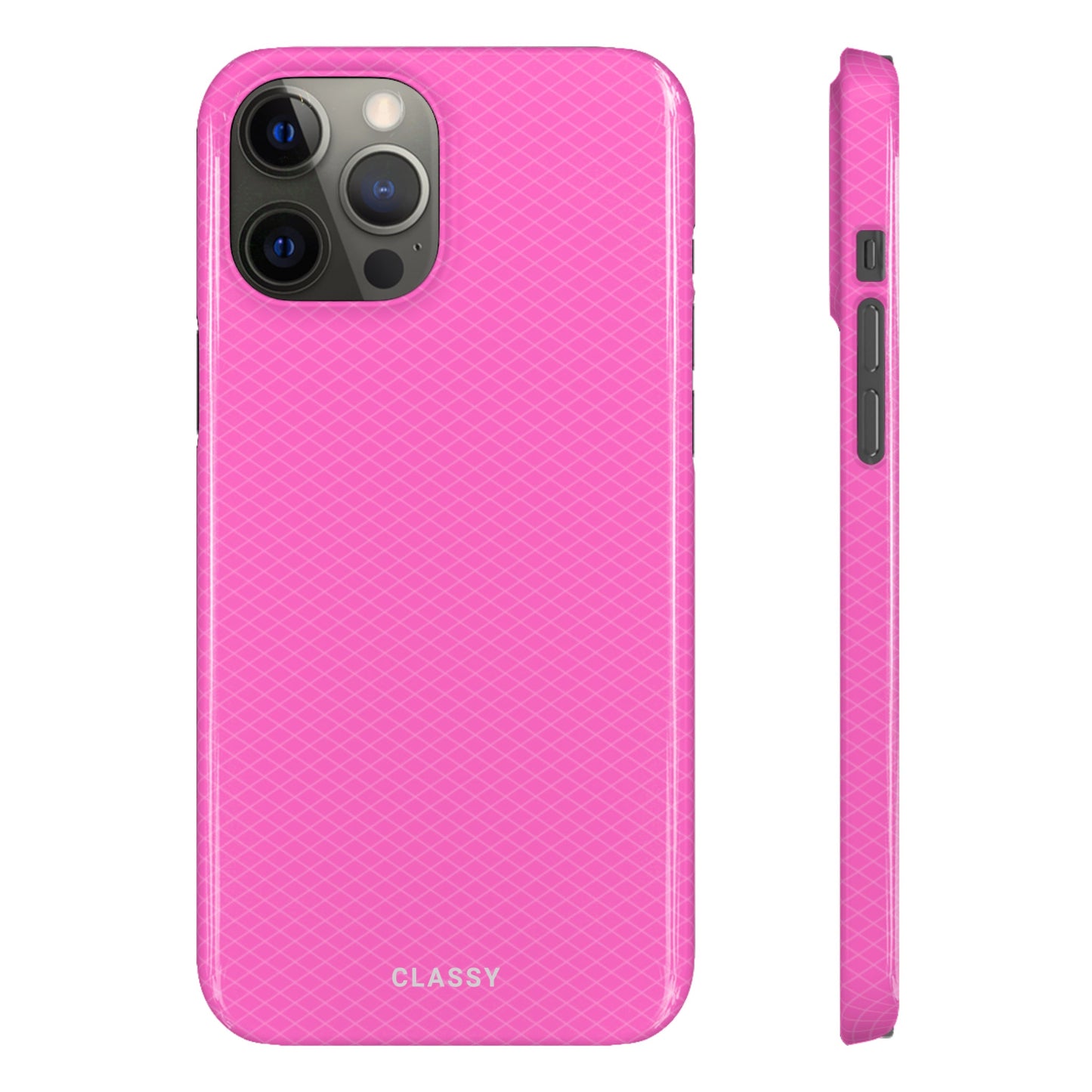 Pink Pattern Snap Case - Classy Cases - Phone Case - iPhone 14 - Glossy -