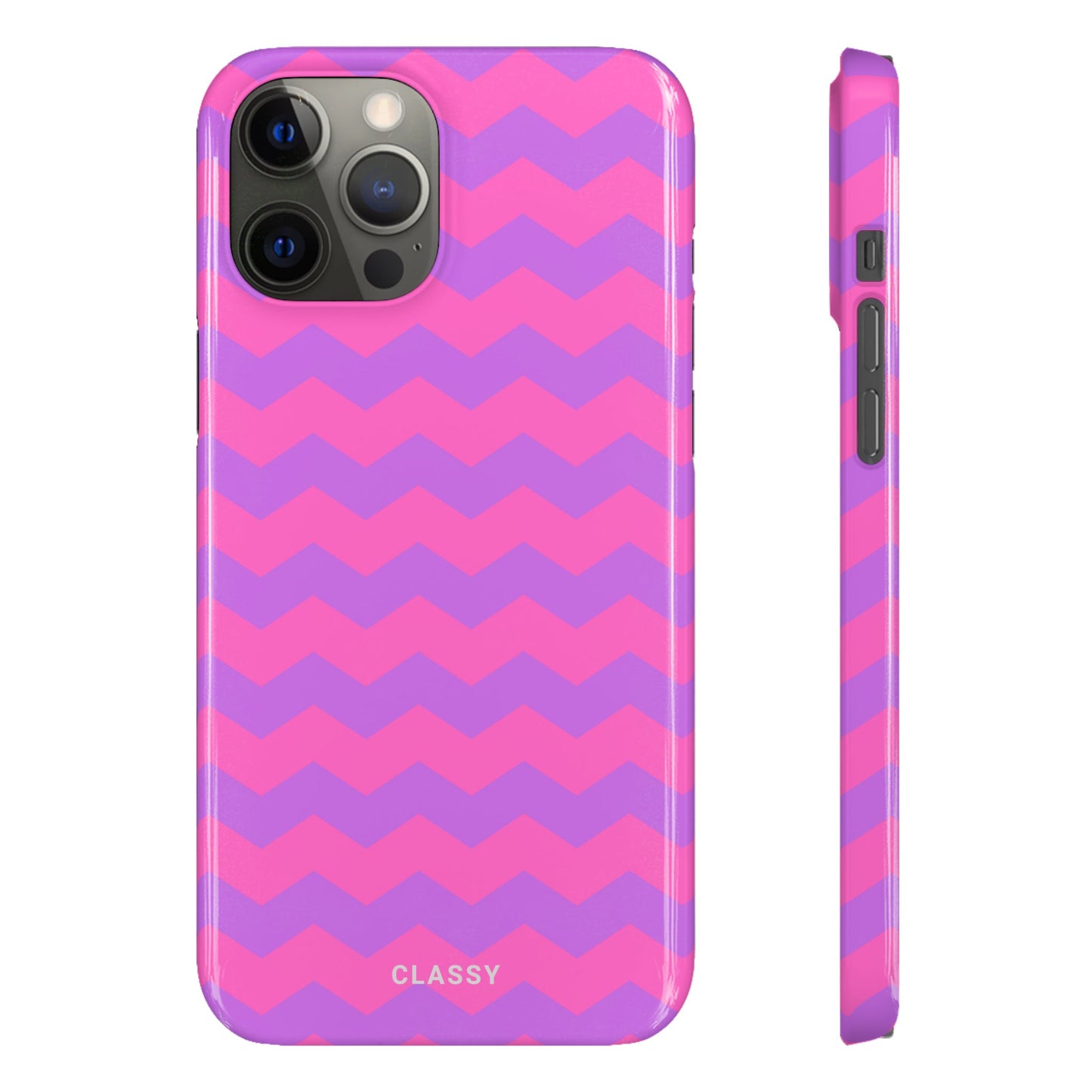 Pink Pattern Snap Case - Classy Cases - Phone Case - iPhone 14 - Glossy -