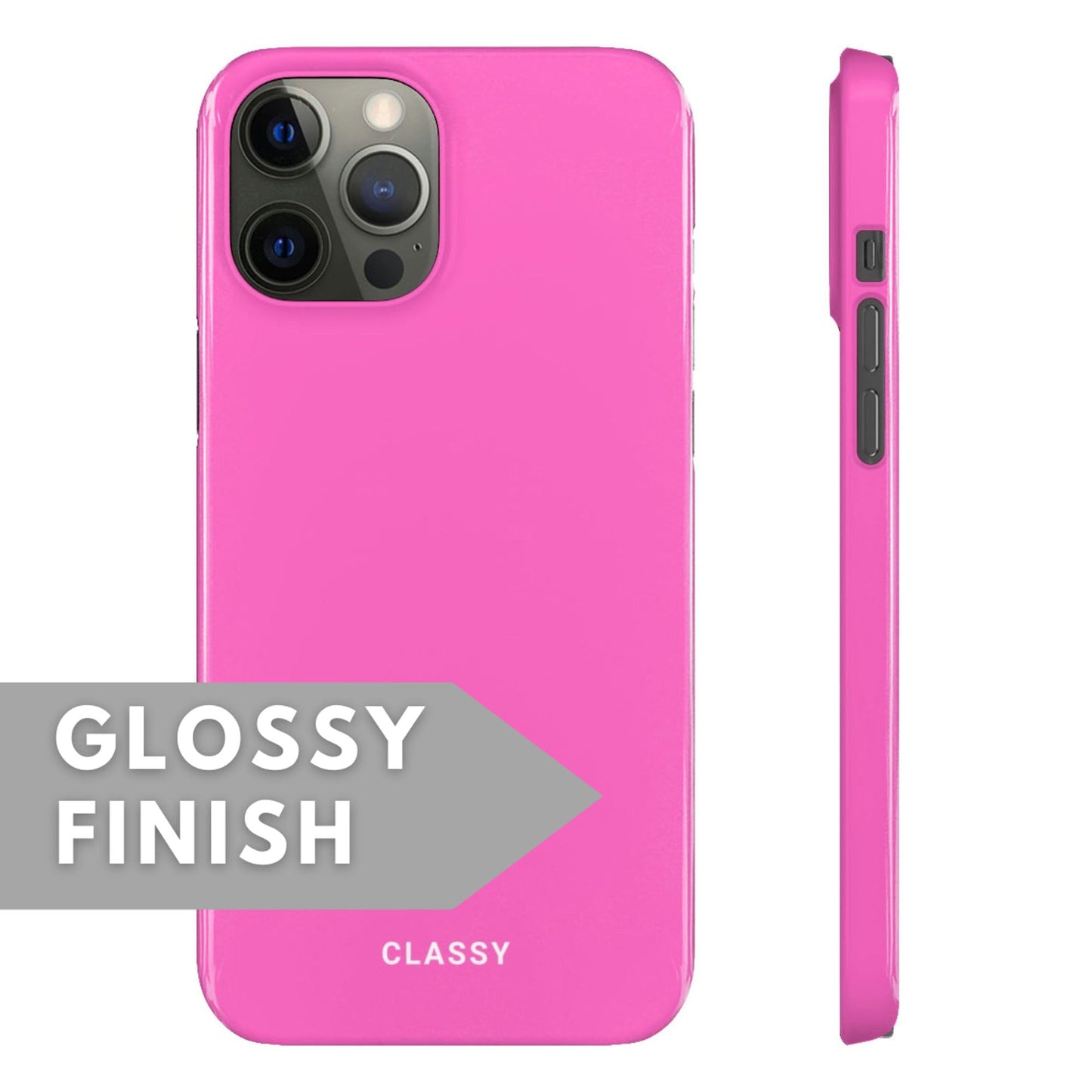 Pink Snap Case - Classy Cases - Phone Case - iPhone 12 Pro Max - Glossy -