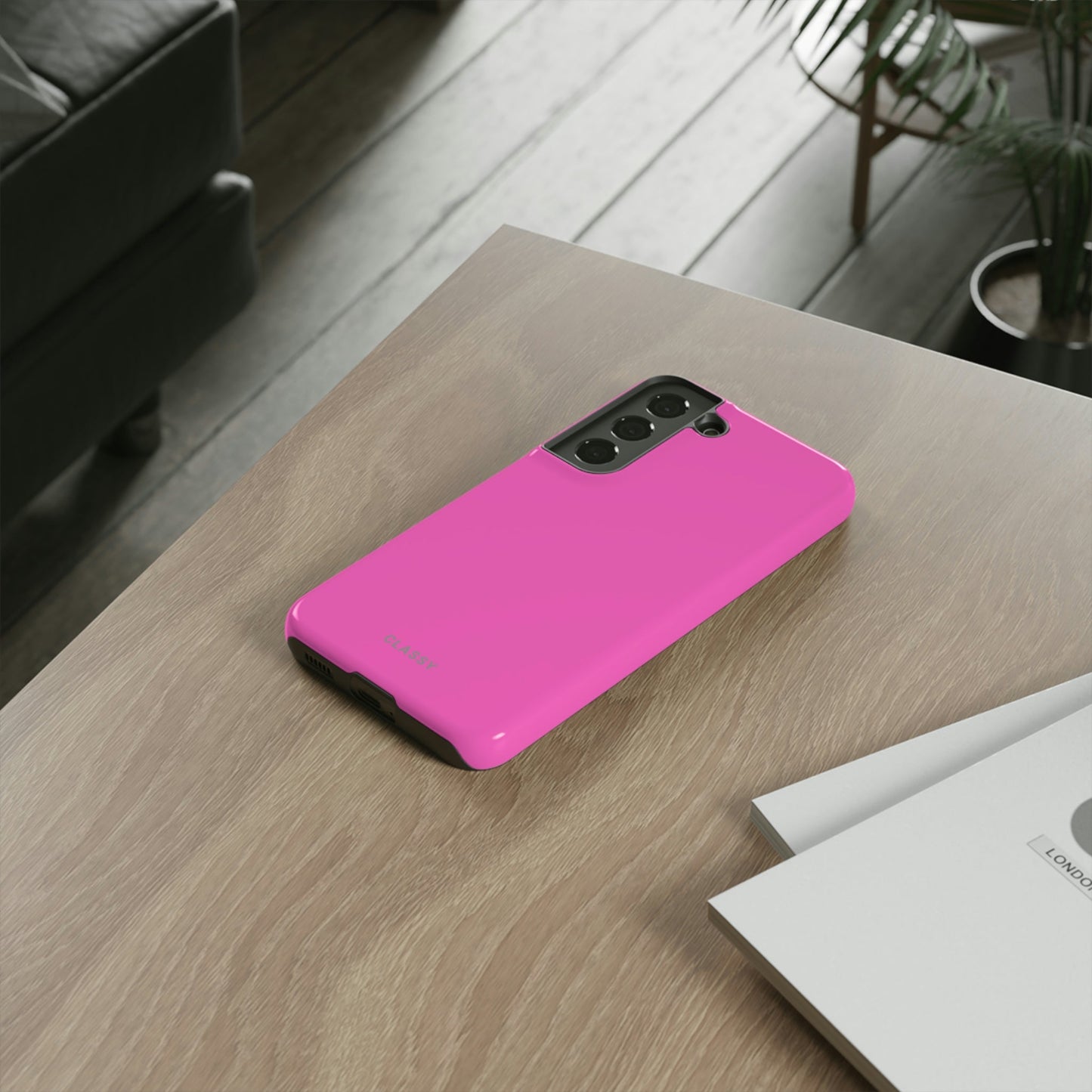 Pink Tough Case - Classy Cases - Phone Case - Samsung Galaxy S22 - Glossy -
