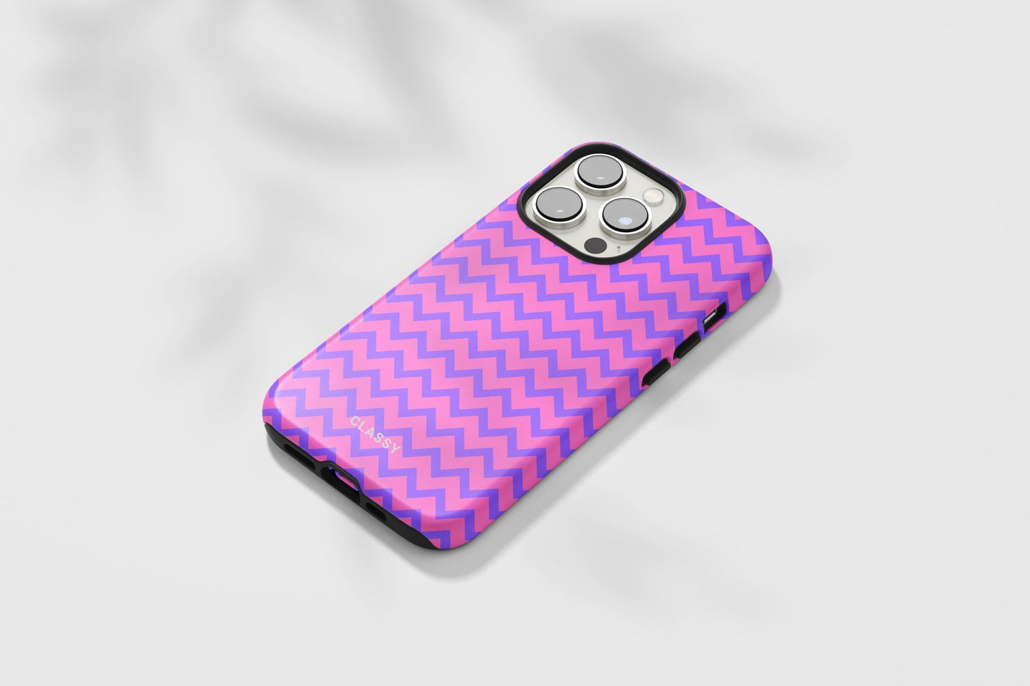 Purple and Pink Pattern Tough Case - Classy Cases - Phone Case - iPhone 14 - Glossy -
