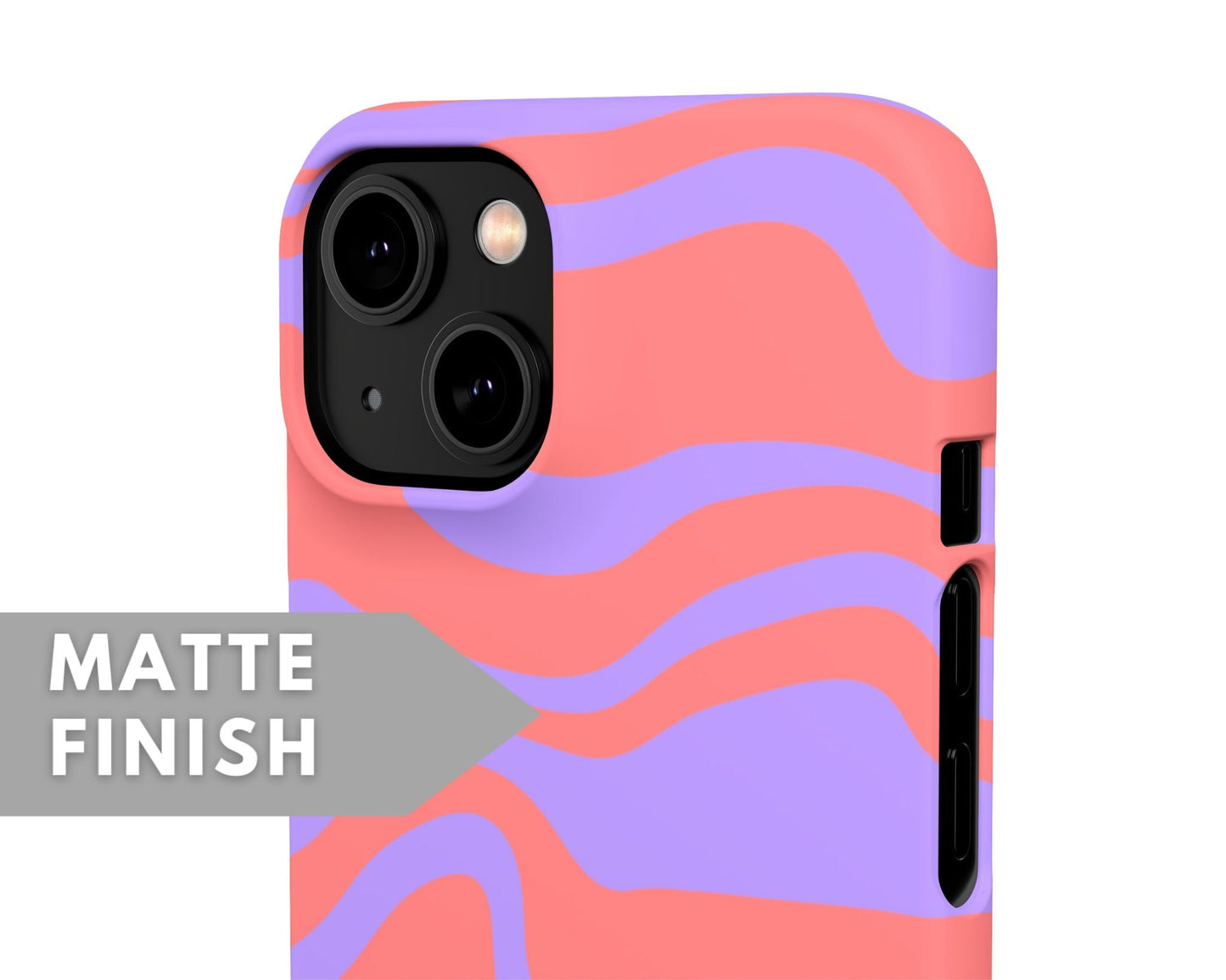 Purple and Red Swirl Snap Case - Classy Cases - Phone Case - iPhone 14 - Glossy -