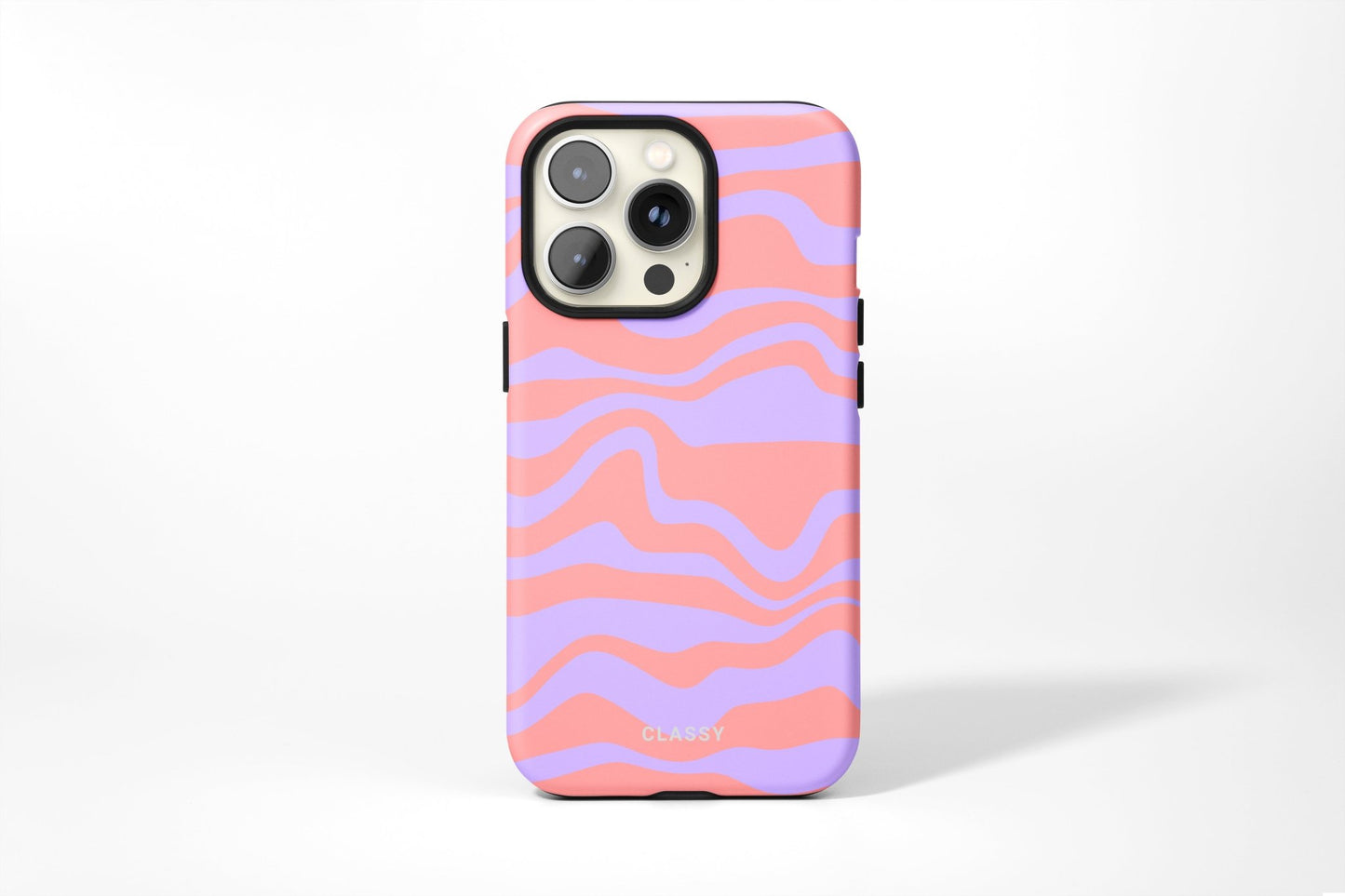 Purple and Red Swirl Tough Case - Classy Cases - Phone Case - iPhone 14 - Glossy -