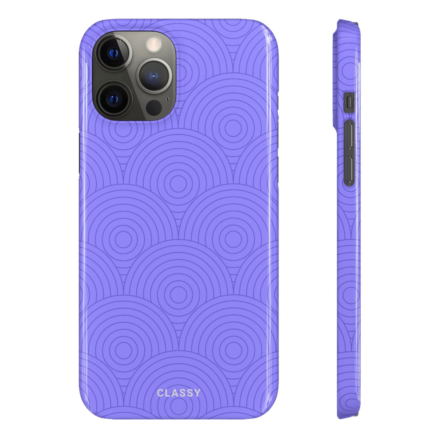 Purple Circles Snap Case - Classy Cases - Phone Case - iPhone 14 - Glossy -
