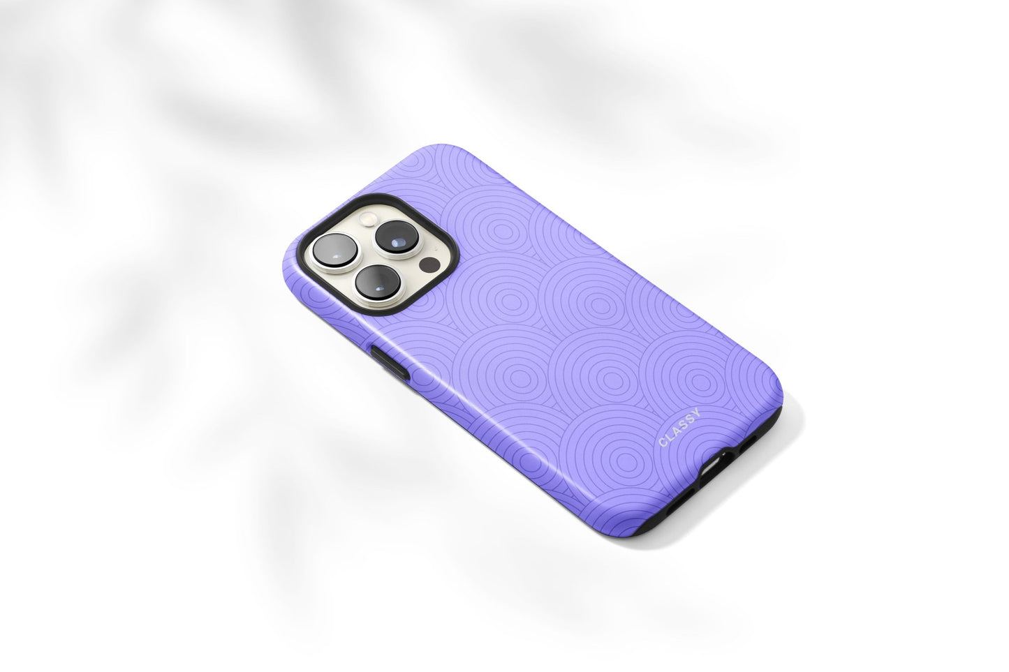 Purple Circles Tough Case - Classy Cases - Phone Case - iPhone 14 - Glossy -