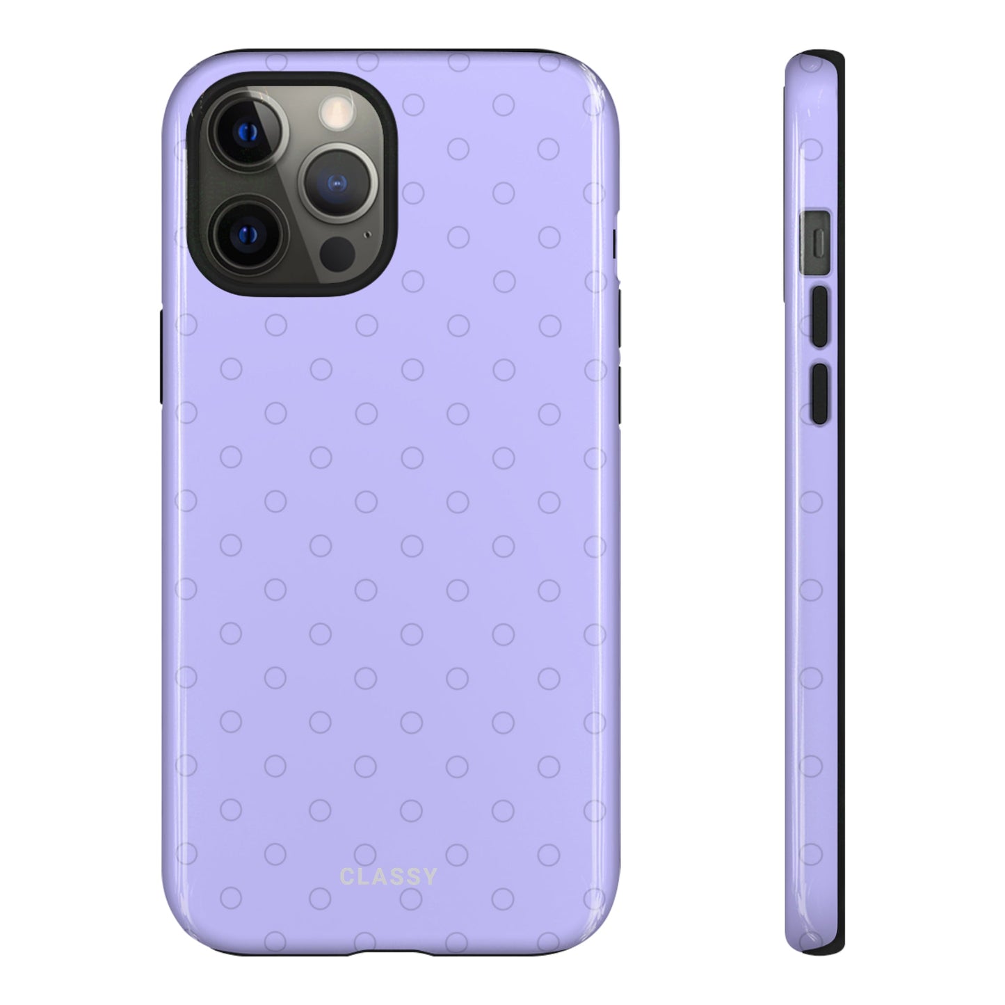 Purple Dots Tough Case - Classy Cases - Phone Case - iPhone 14 - Glossy -
