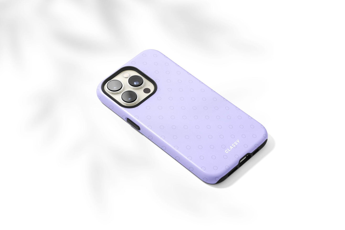 Purple Dots Tough Case - Classy Cases - Phone Case - iPhone 14 - Glossy -