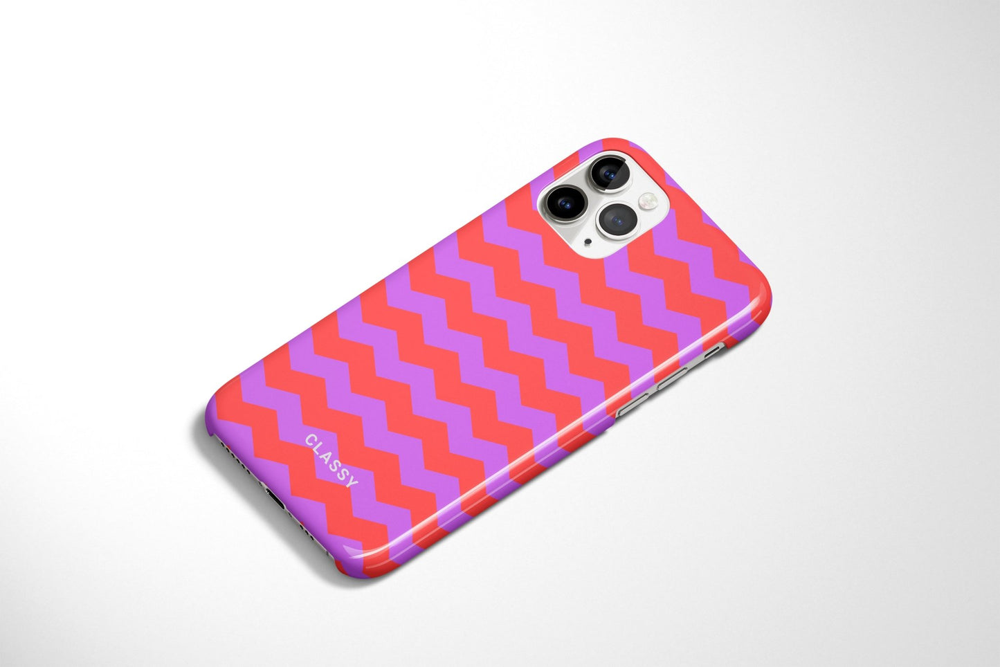 Purple Pattern Snap Case - Classy Cases - Phone Case - iPhone 14 - Glossy -