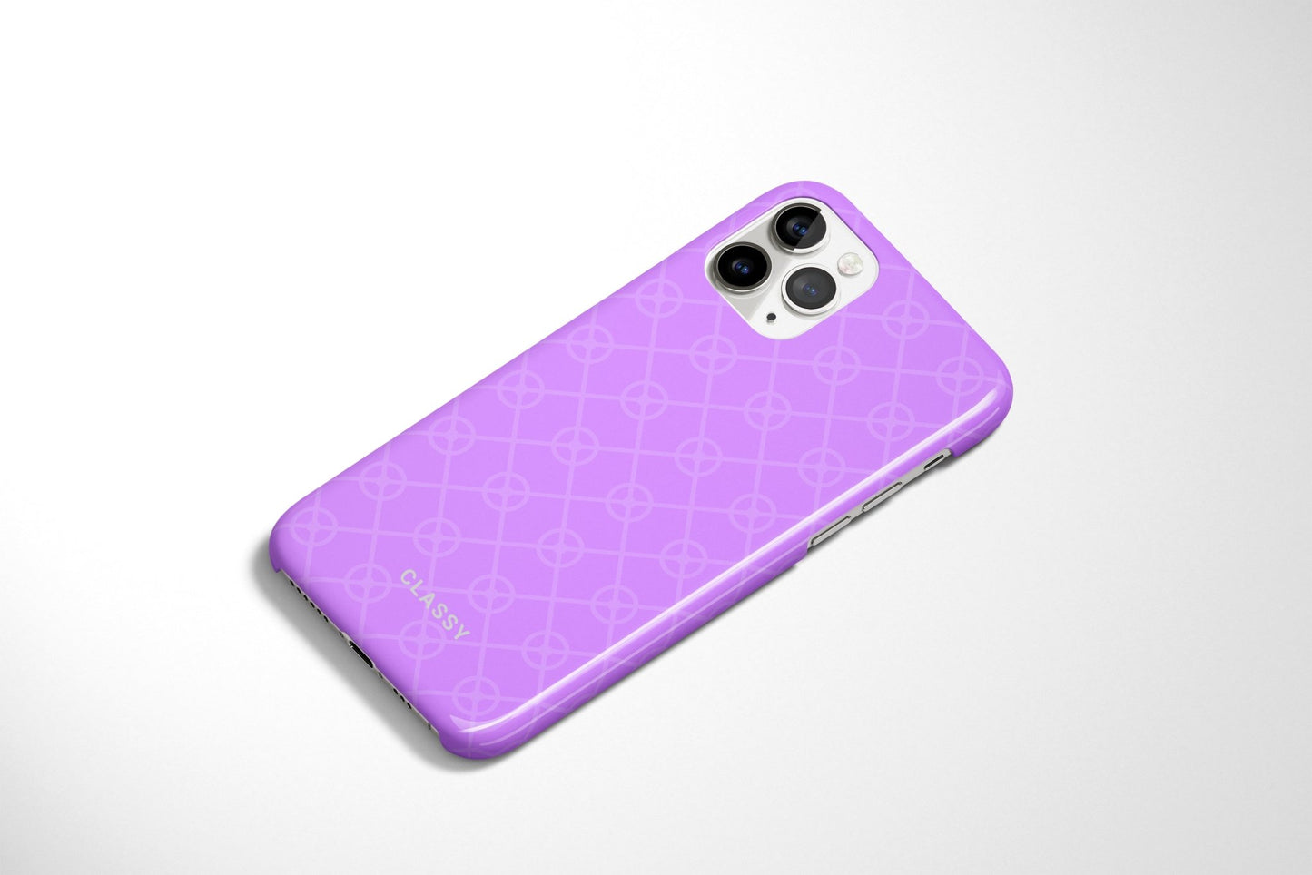 Purple Pattern Snap Case - Classy Cases - Phone Case - iPhone 14 - Glossy -