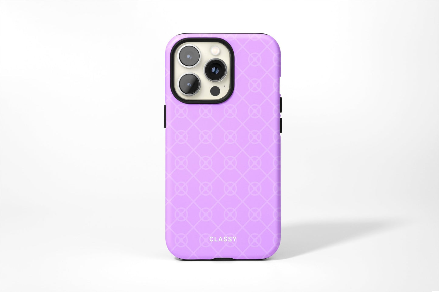 Purple Pattern Tough Case - Classy Cases - Phone Case - iPhone 14 - Glossy -
