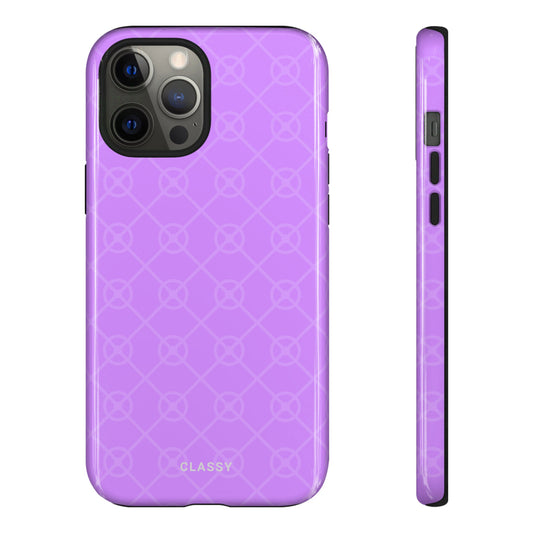 Purple Pattern Tough Case - Classy Cases