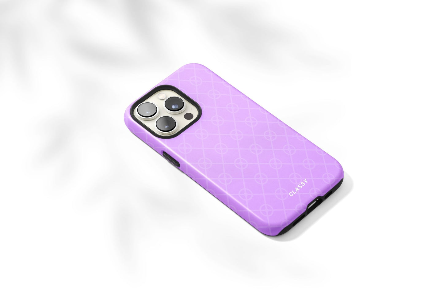 Purple Pattern Tough Case - Classy Cases - Phone Case - iPhone 14 - Glossy -