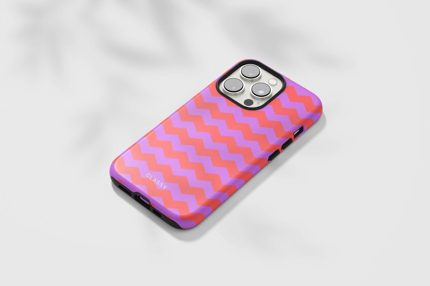 Purple Pattern Tough Case - Classy Cases - Phone Case - iPhone 14 - Glossy -