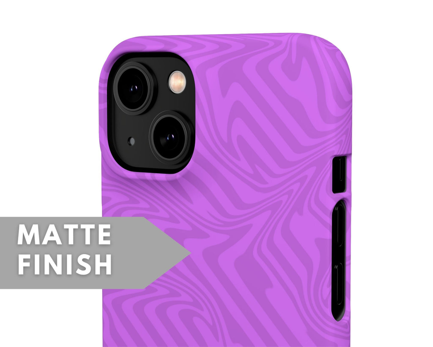Purple Swirl Snap Case - Classy Cases - Phone Case - iPhone 14 - Glossy -
