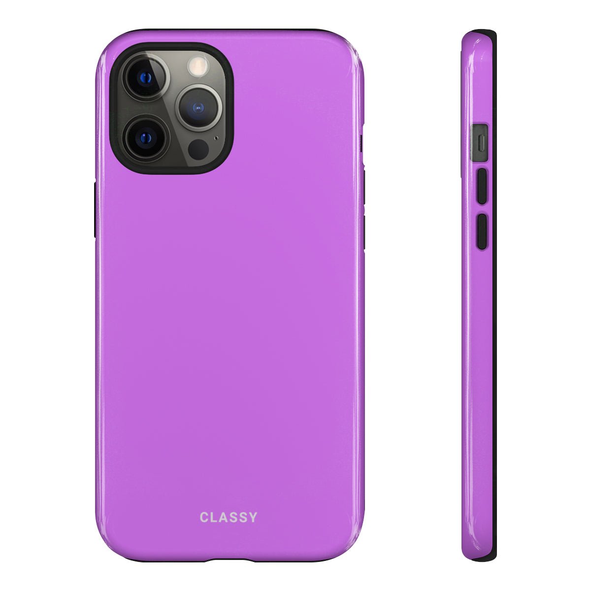 Purple Tough Case - Classy Cases - Phone Case - iPhone 14 - Glossy -
