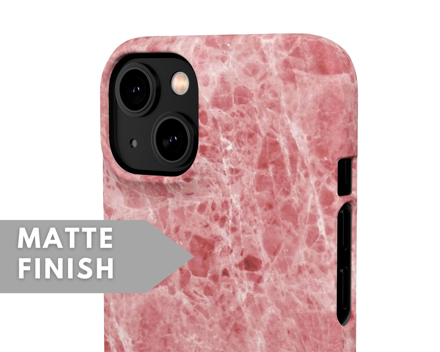 Red Marble Snap Case - Classy Cases - Phone Case - iPhone 14 - Glossy -