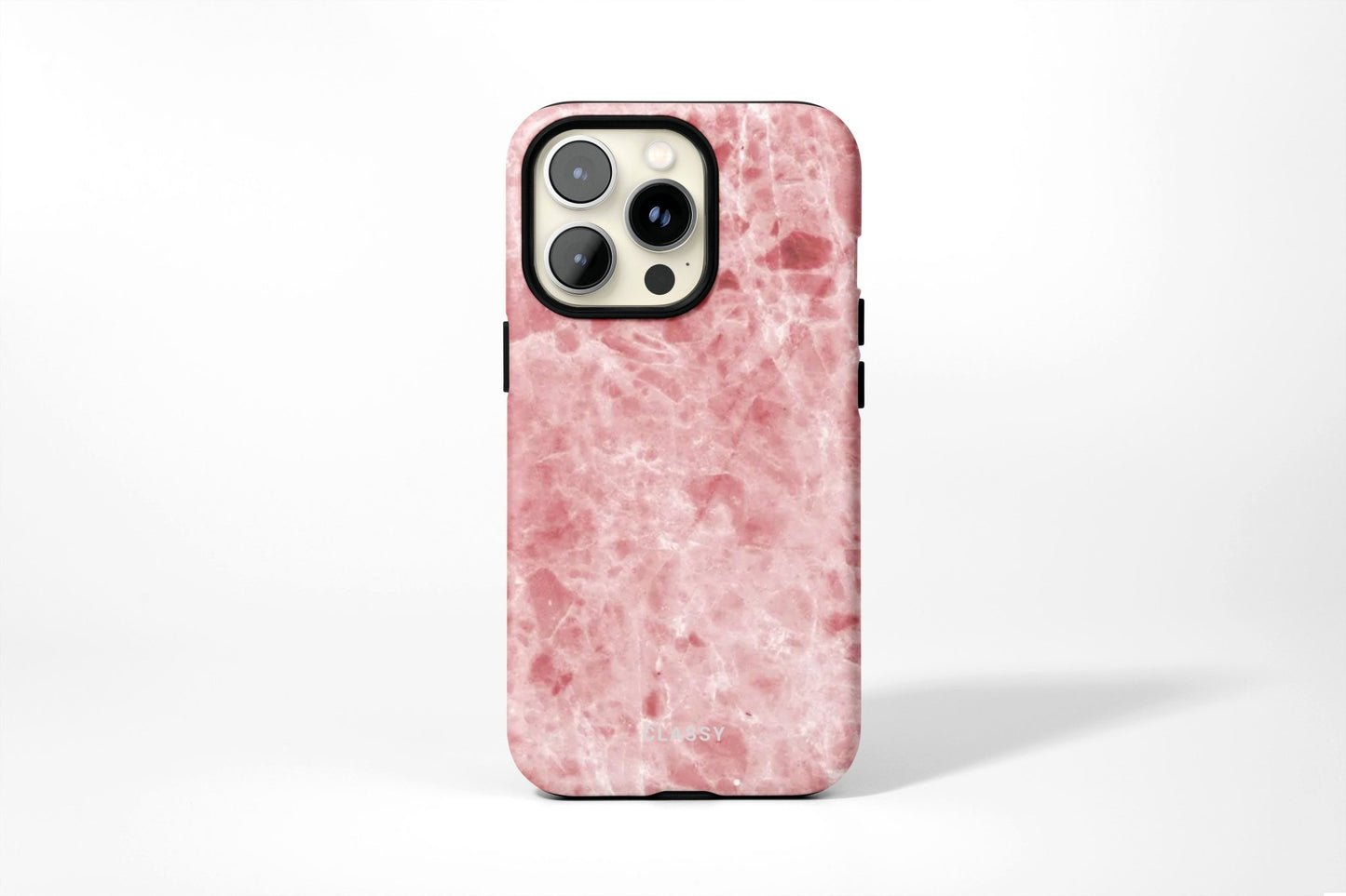 Red Marble Tough Case - Classy Cases - Phone Case - iPhone 15 - Glossy -