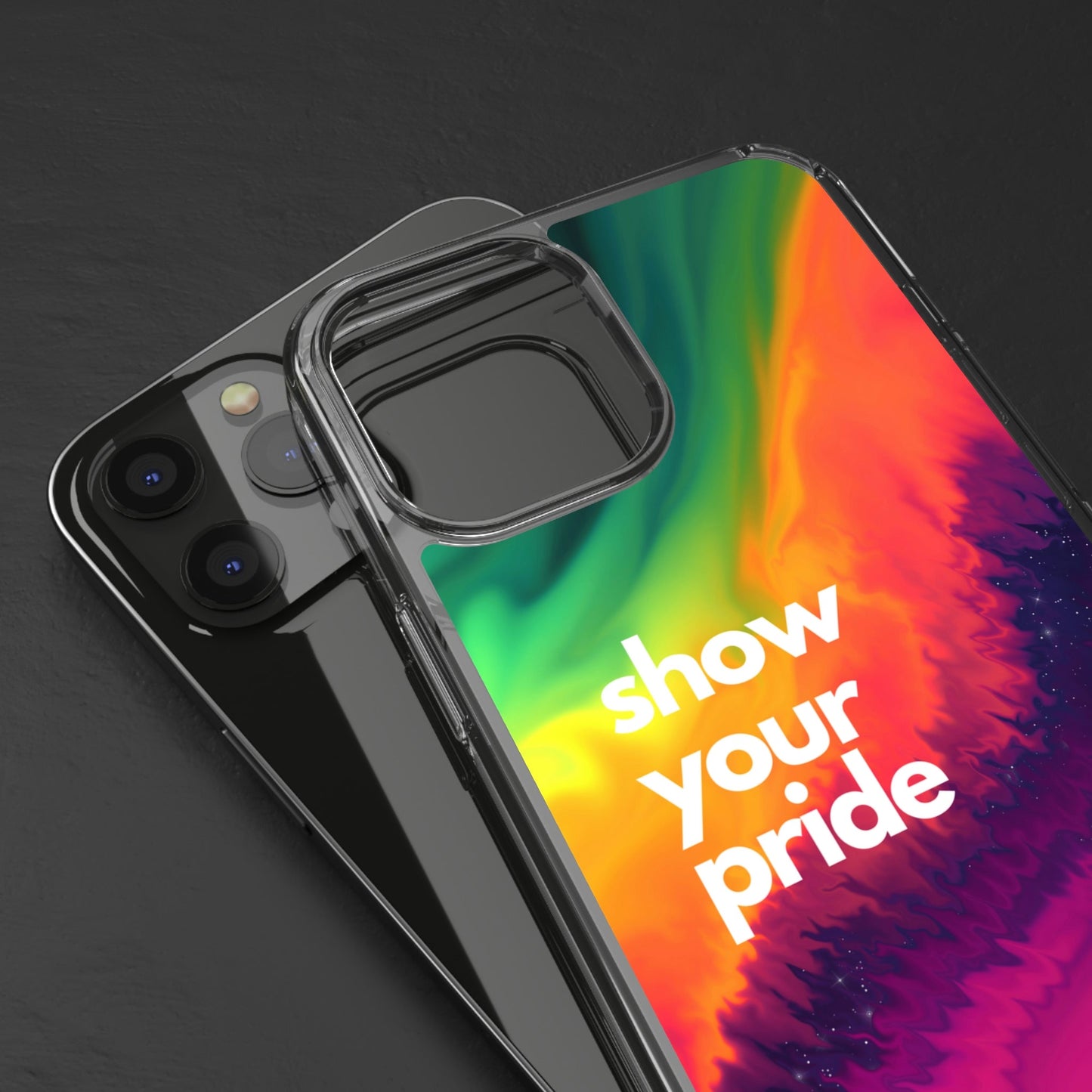 Show Your Pride Clear Case - Classy Cases - Phone Case - iPhone 12 Pro Max - With gift packaging -