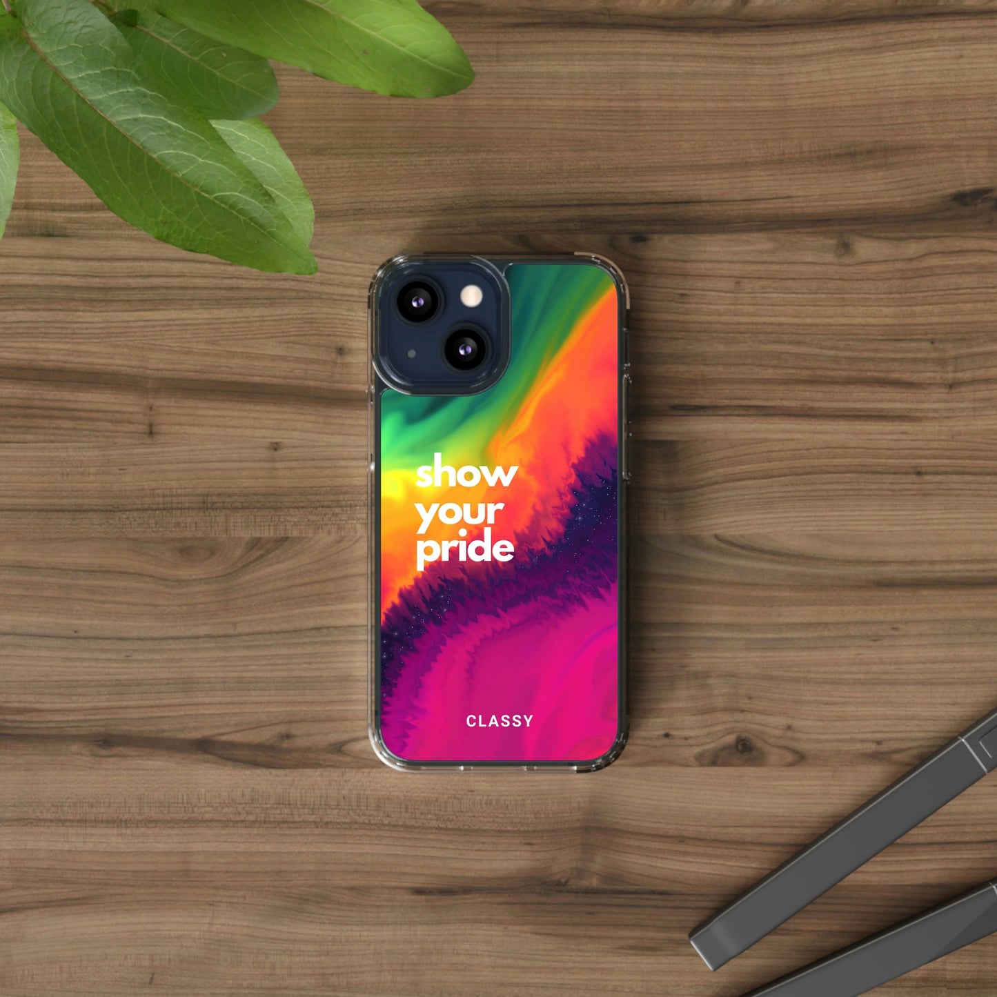 Show Your Pride Clear Case - Classy Cases - Phone Case - iPhone 13 Mini - Without gift packaging -
