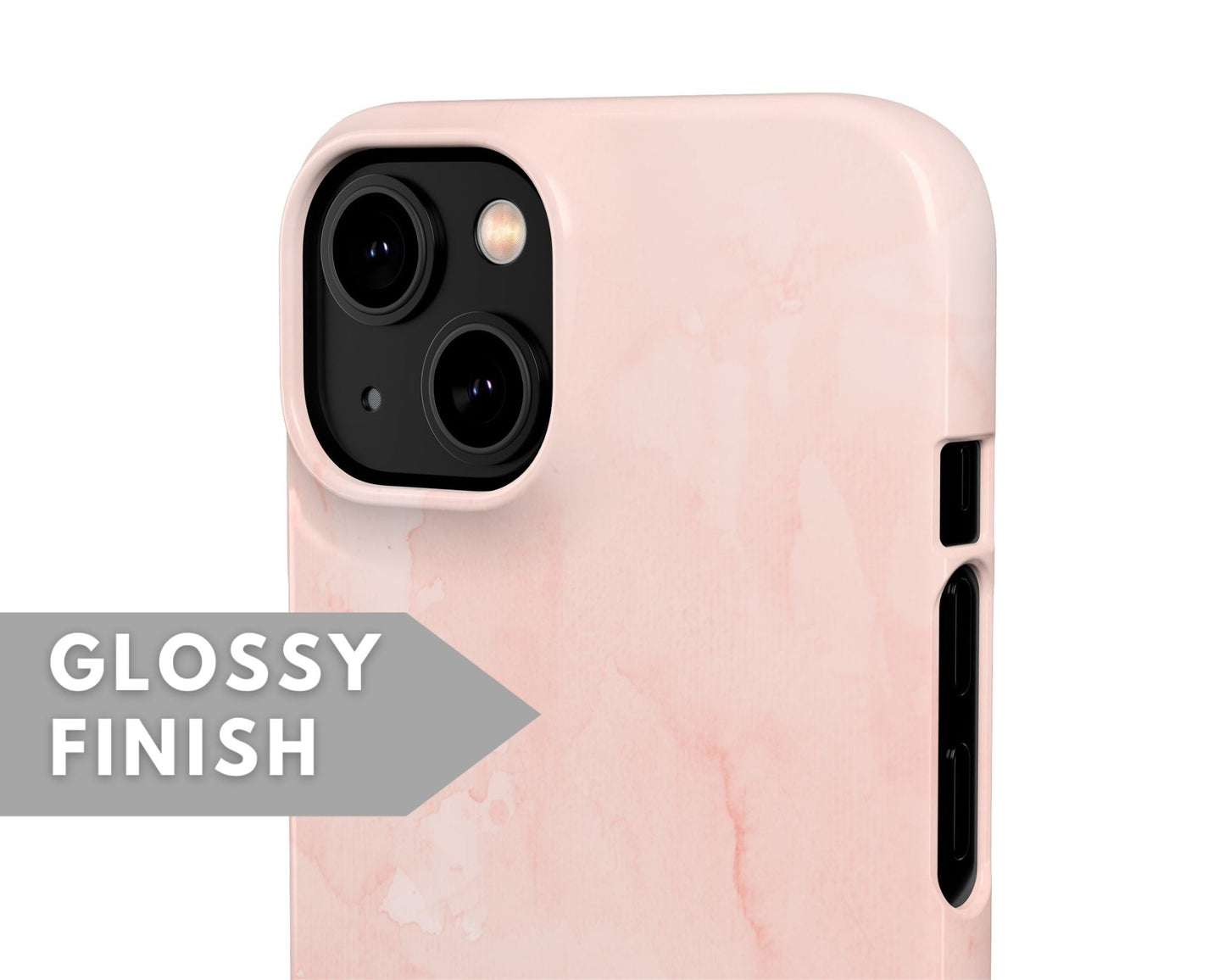 Simple Pink Marble Snap Case - Classy Cases - Phone Case - iPhone 14 - Glossy -