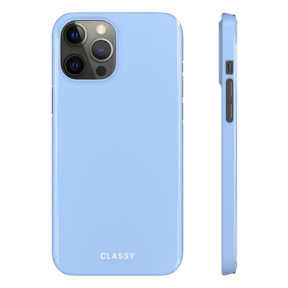 Sky Blue Snap Case - Classy Cases - Phone Case - iPhone 14 - Glossy -