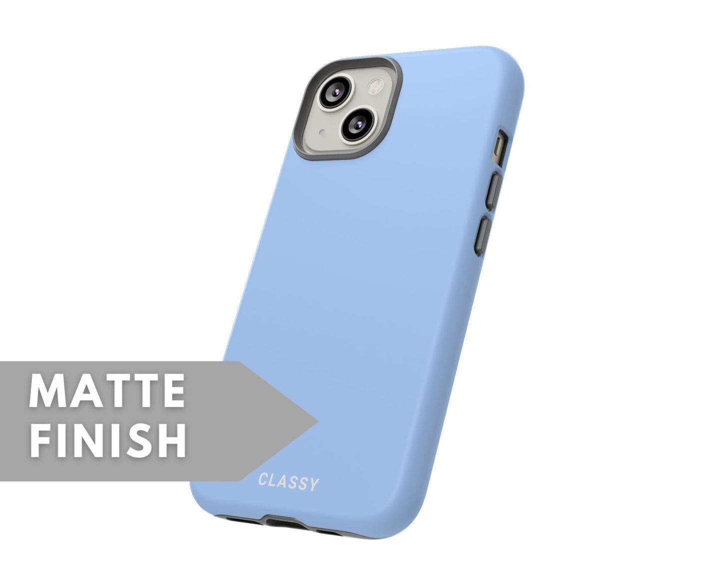 Sky Blue Tough Case - Classy Cases - Phone Case - iPhone 14 - Glossy -