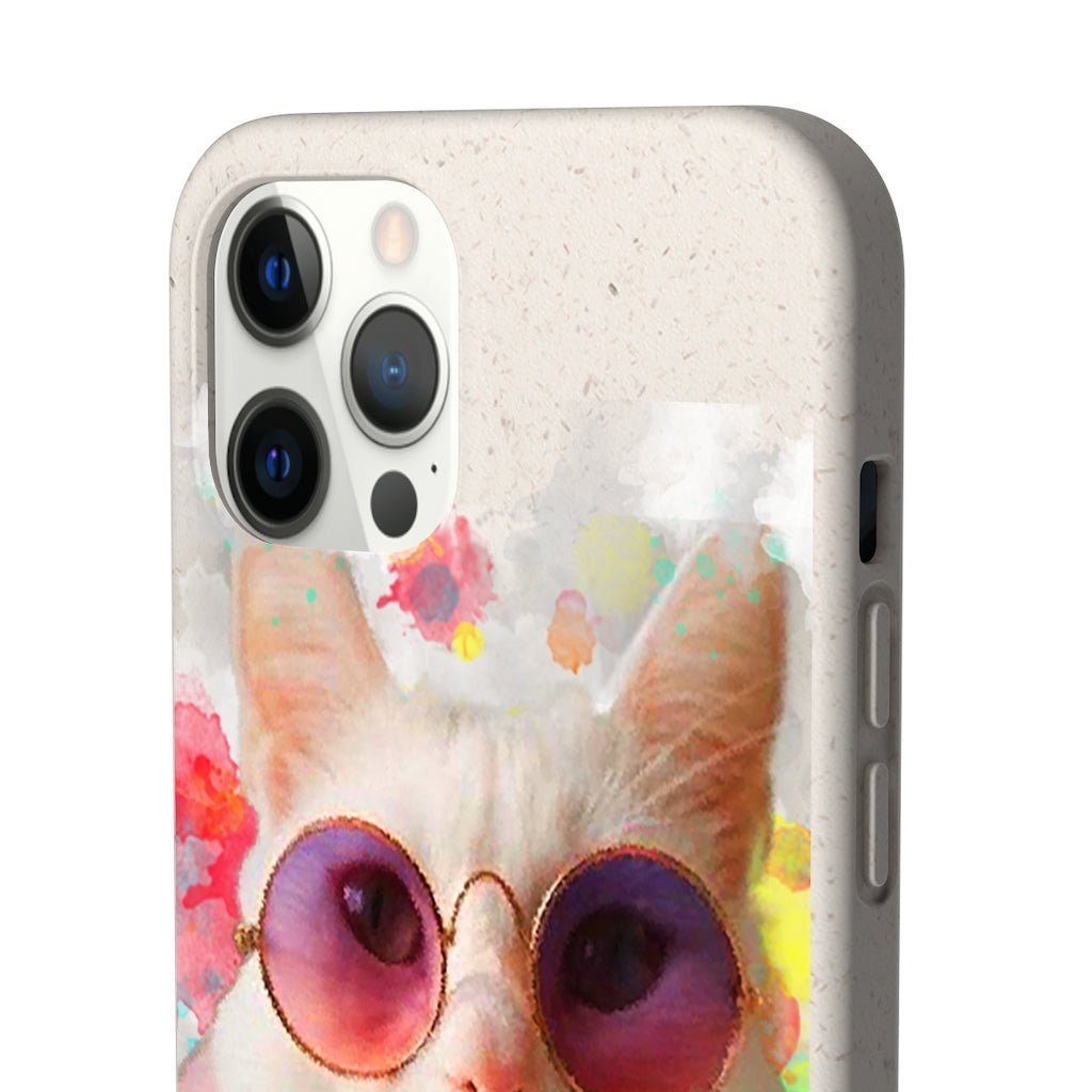 Thug Life Cool Cat Biodegradable Case - Classy Cases - Phone Case - iPhone 12 Pro Max with gift packaging - -
