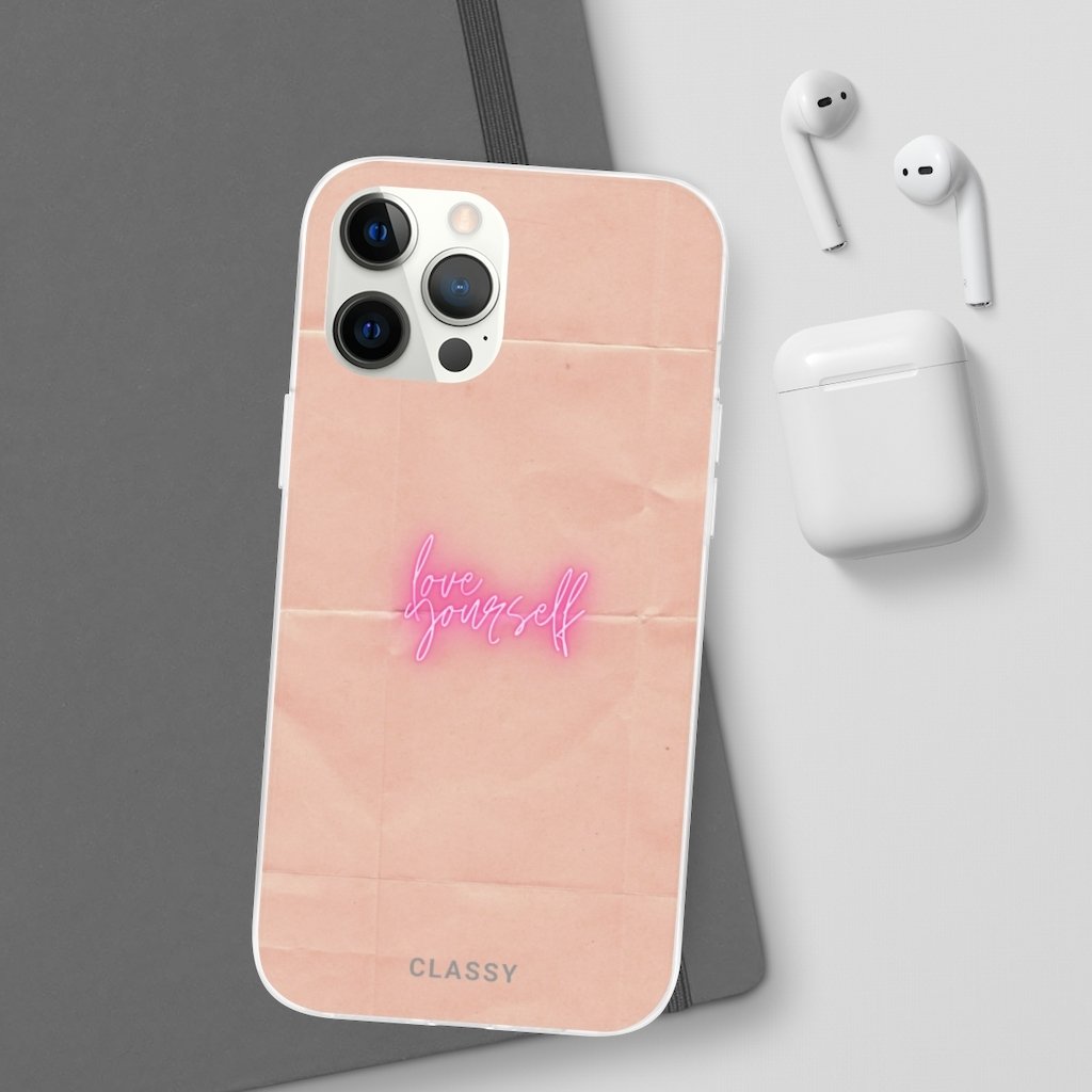 Treat Yourself | Paper Background Flexi Case - Classy Cases - Phone Case - iPhone 12 Pro Max with gift packaging - -