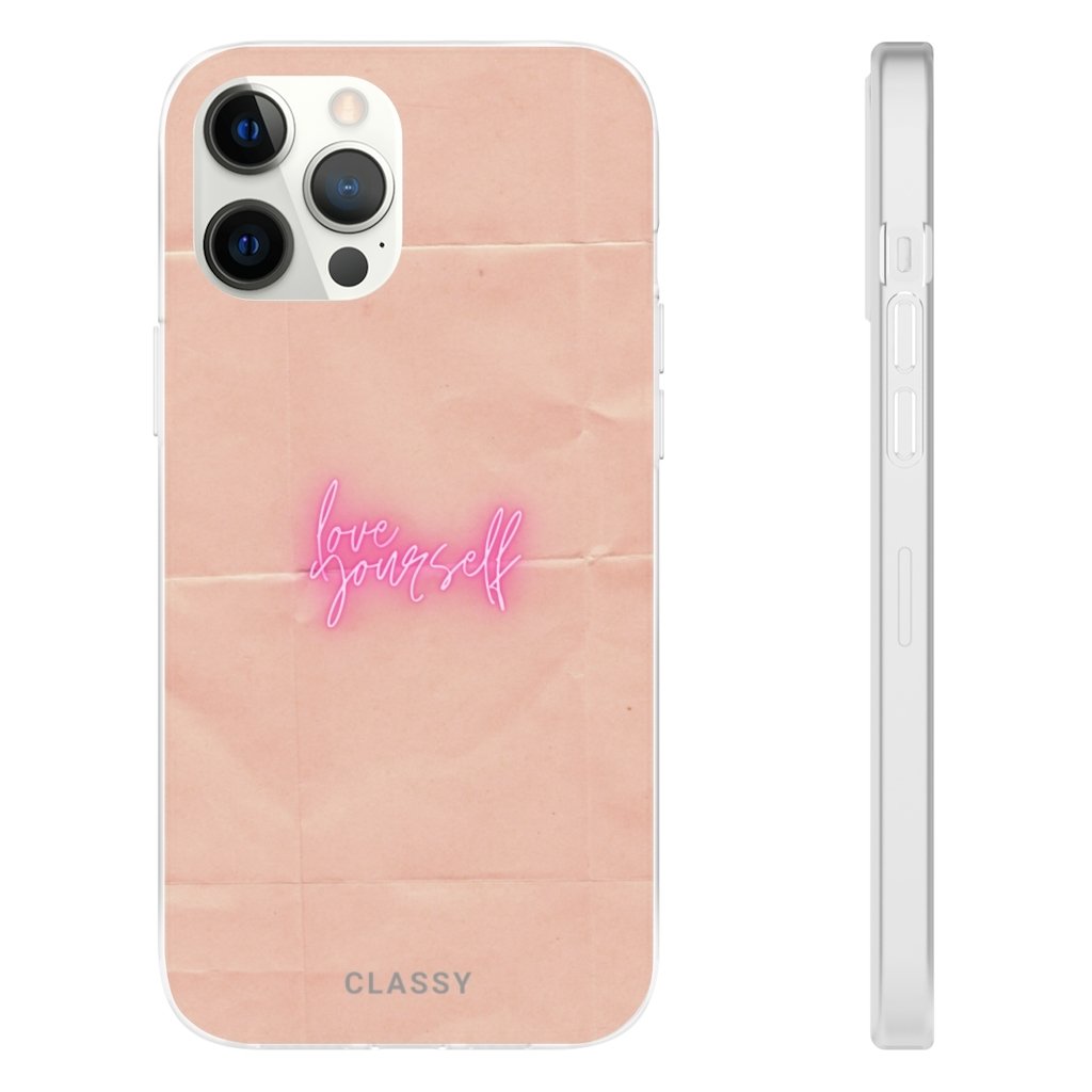 Treat Yourself | Paper Background Flexi Case - Classy Cases - Phone Case - iPhone 12 Pro Max with gift packaging - -