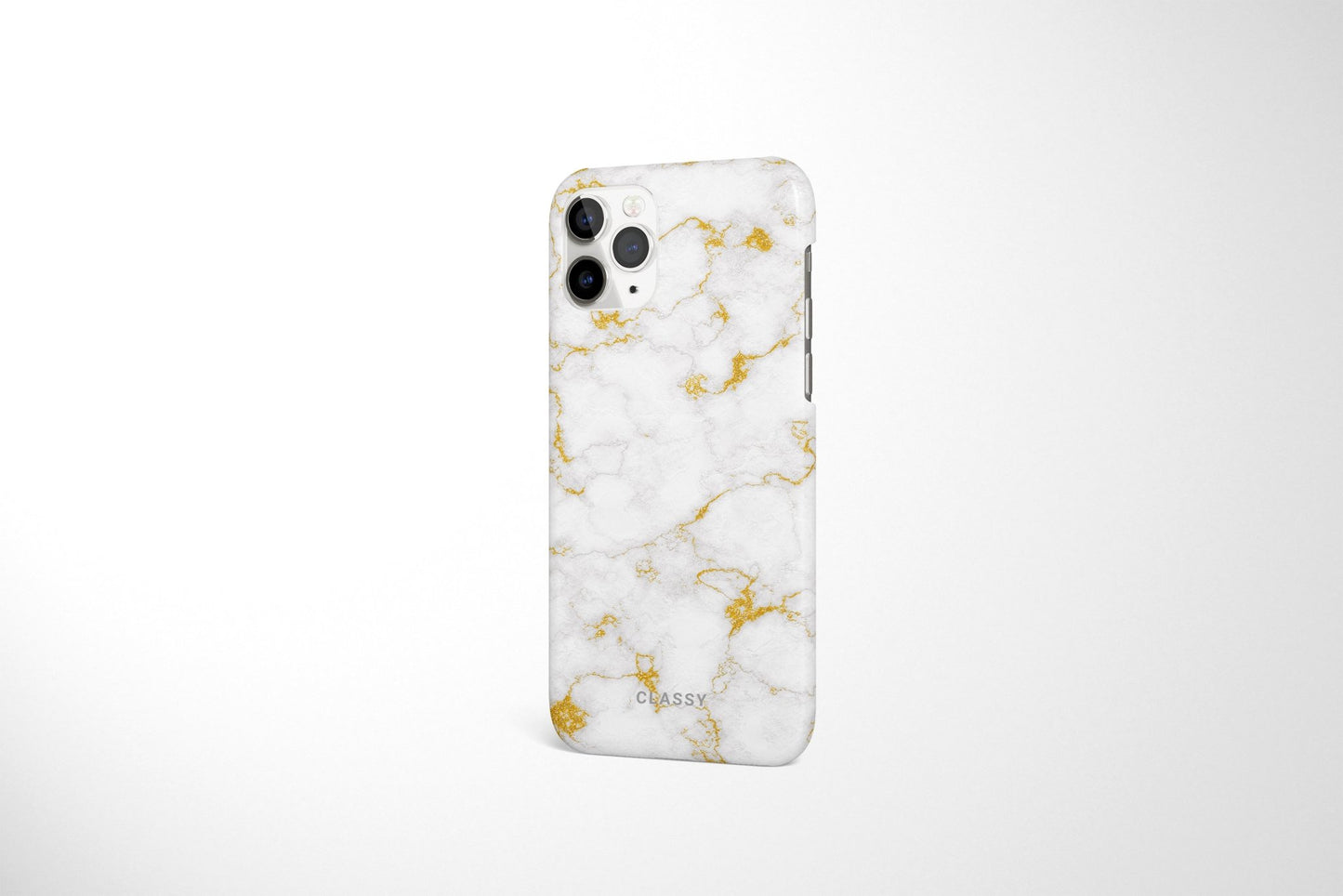 White and Gold Marble Snap Case - Classy Cases