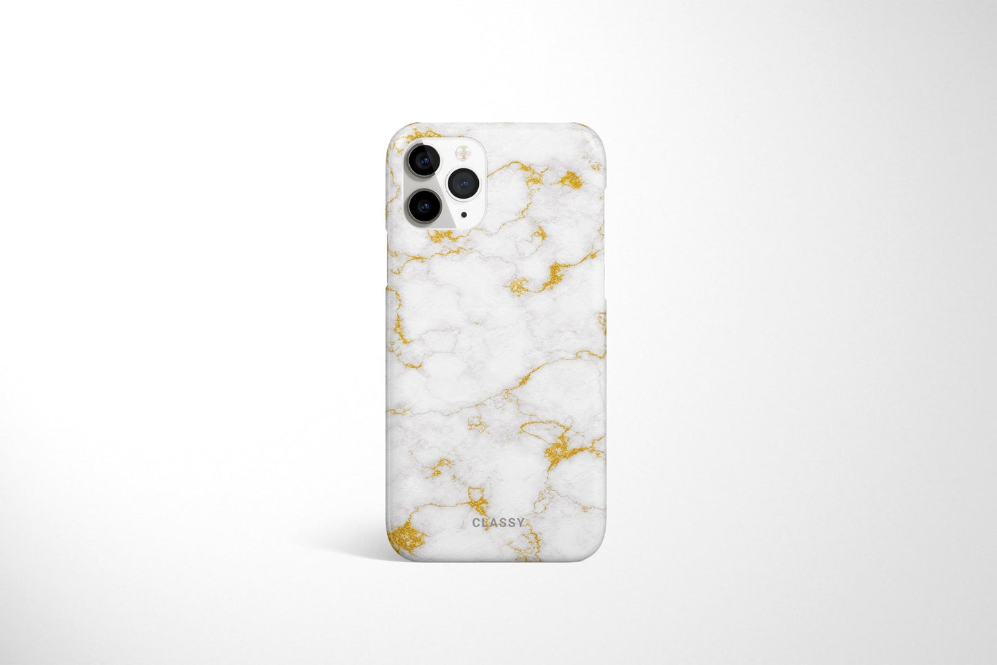 White and Gold Marble Snap Case - Classy Cases