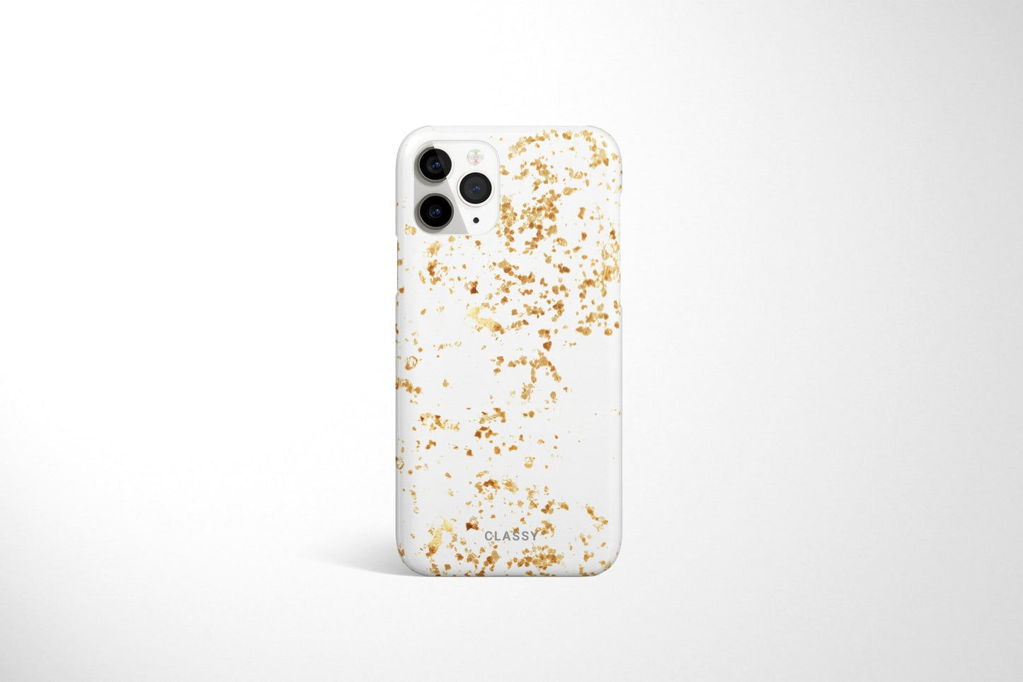 White and Gold Sprinkles Snap Case - Classy Cases - Phone Case - iPhone 12 Pro Max - Glossy -