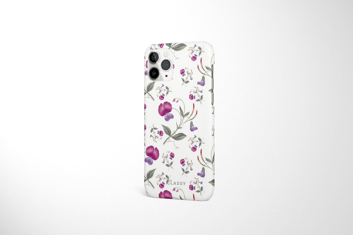 White Flower Snap Case - Classy Cases - Phone Case - iPhone 12 Pro Max - Glossy -