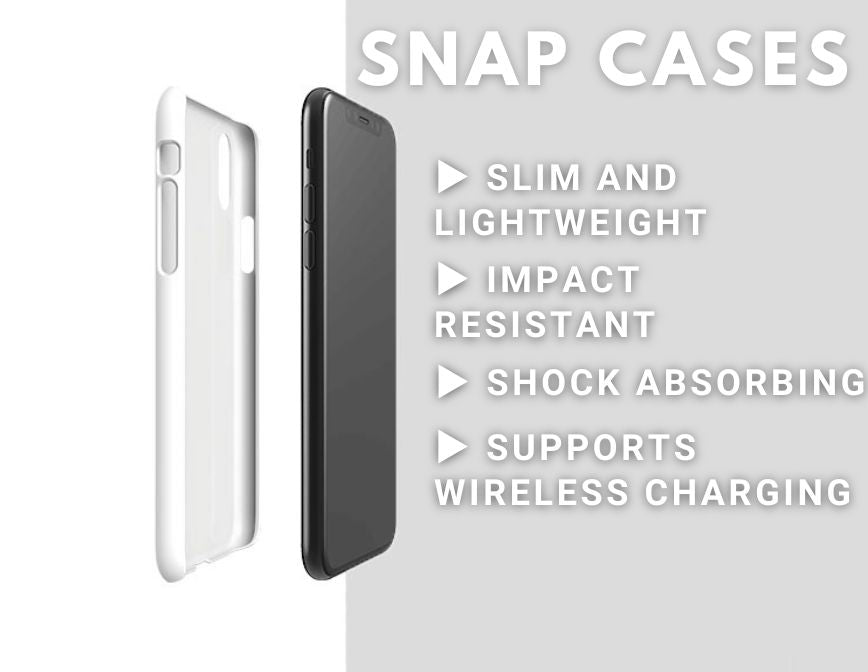 White Flower Snap Case - Classy Cases